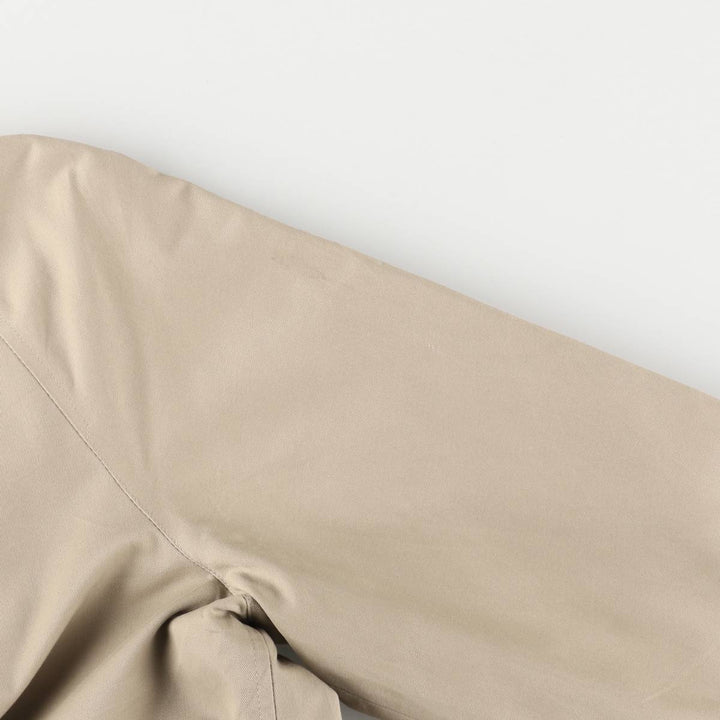 80s-90'S Burberry Balmacaan Coat, Made in England, Women's XXL cotton Beige type Vintage Second Hand