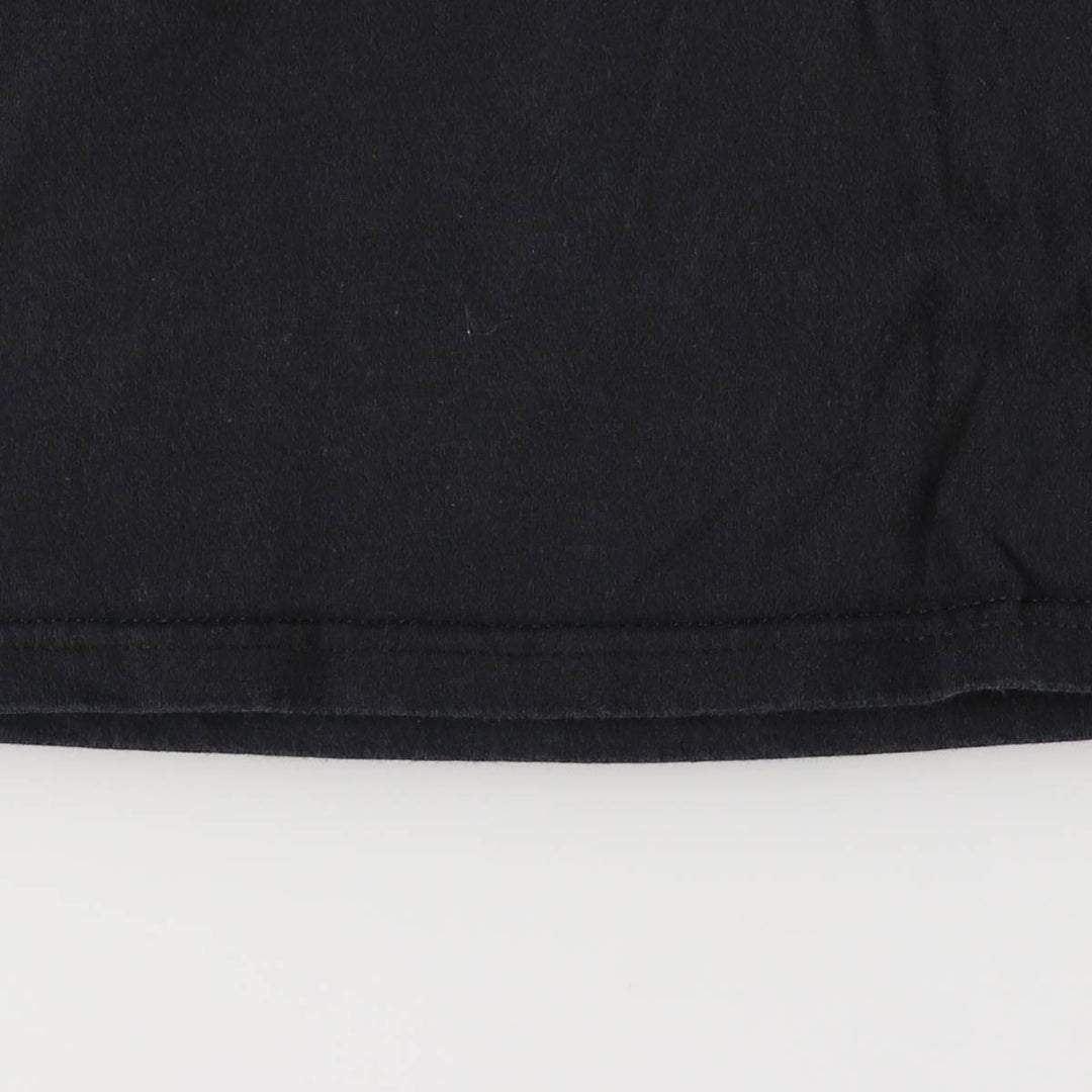 Vintage 90s-00'S Delta Pin-Up Girl Fire Pattern Eagle Pattern Long Sleeve T-Shirt, Men's Size Medium cotton black type Vintage Second Hand