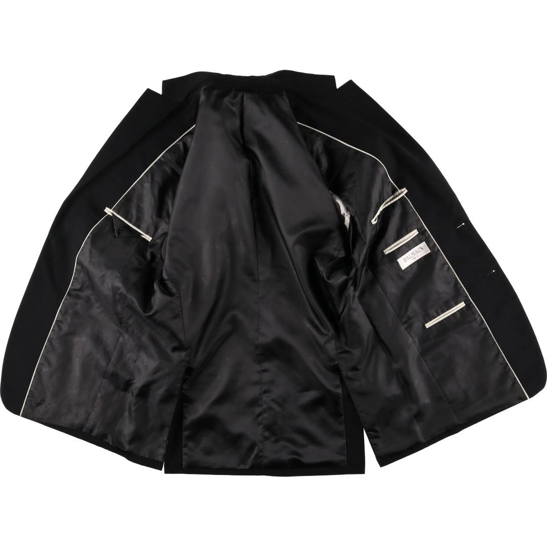Balmain tailored jacket, men's size L others black type Vintage Second Hand