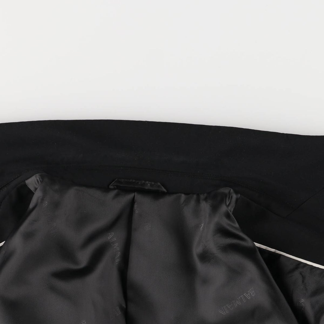 Balmain tailored jacket, men's size L others black type Vintage Second Hand