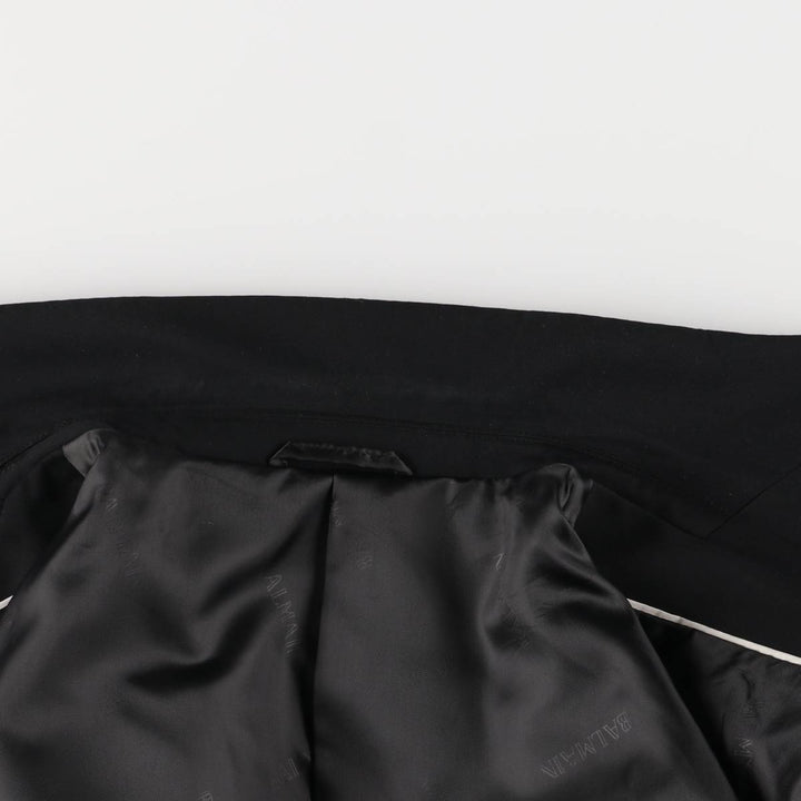 Balmain tailored jacket, men's size L others black type Vintage Second Hand