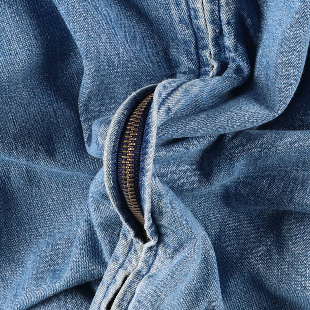 90'S Polo by Ralph Lauren denim swing top sports jacket, Made in USA, Men's XXL cotton blue type Vintage Second Hand