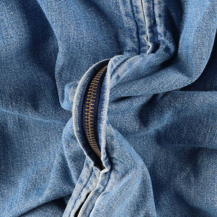 90'S Polo by Ralph Lauren denim swing top sports jacket, Made in USA, Men's XXL cotton blue type Vintage Second Hand