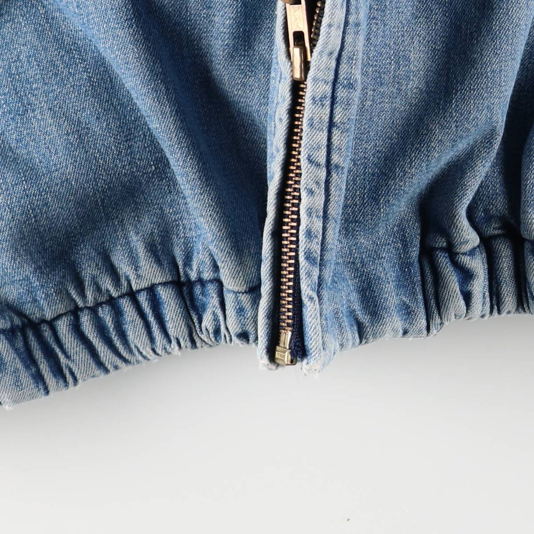 90'S Polo by Ralph Lauren denim swing top sports jacket, Made in USA, Men's XXL cotton blue type Vintage Second Hand