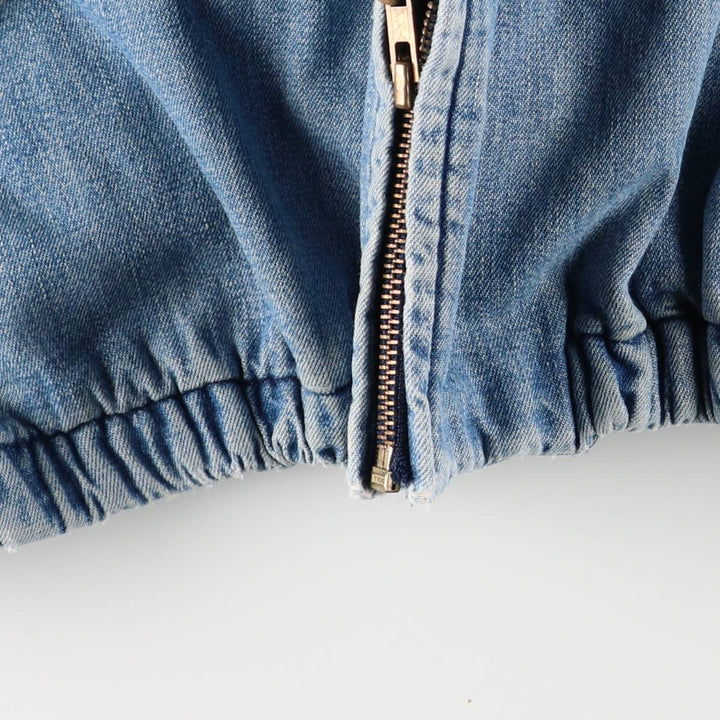 90'S Polo by Ralph Lauren denim swing top sports jacket, Made in USA, Men's XXL cotton blue type Vintage Second Hand