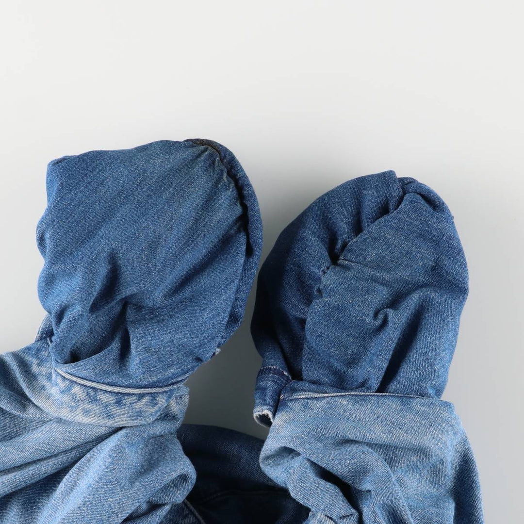 90'S Polo by Ralph Lauren denim swing top sports jacket, Made in USA, Men's XXL cotton blue type Vintage Second Hand