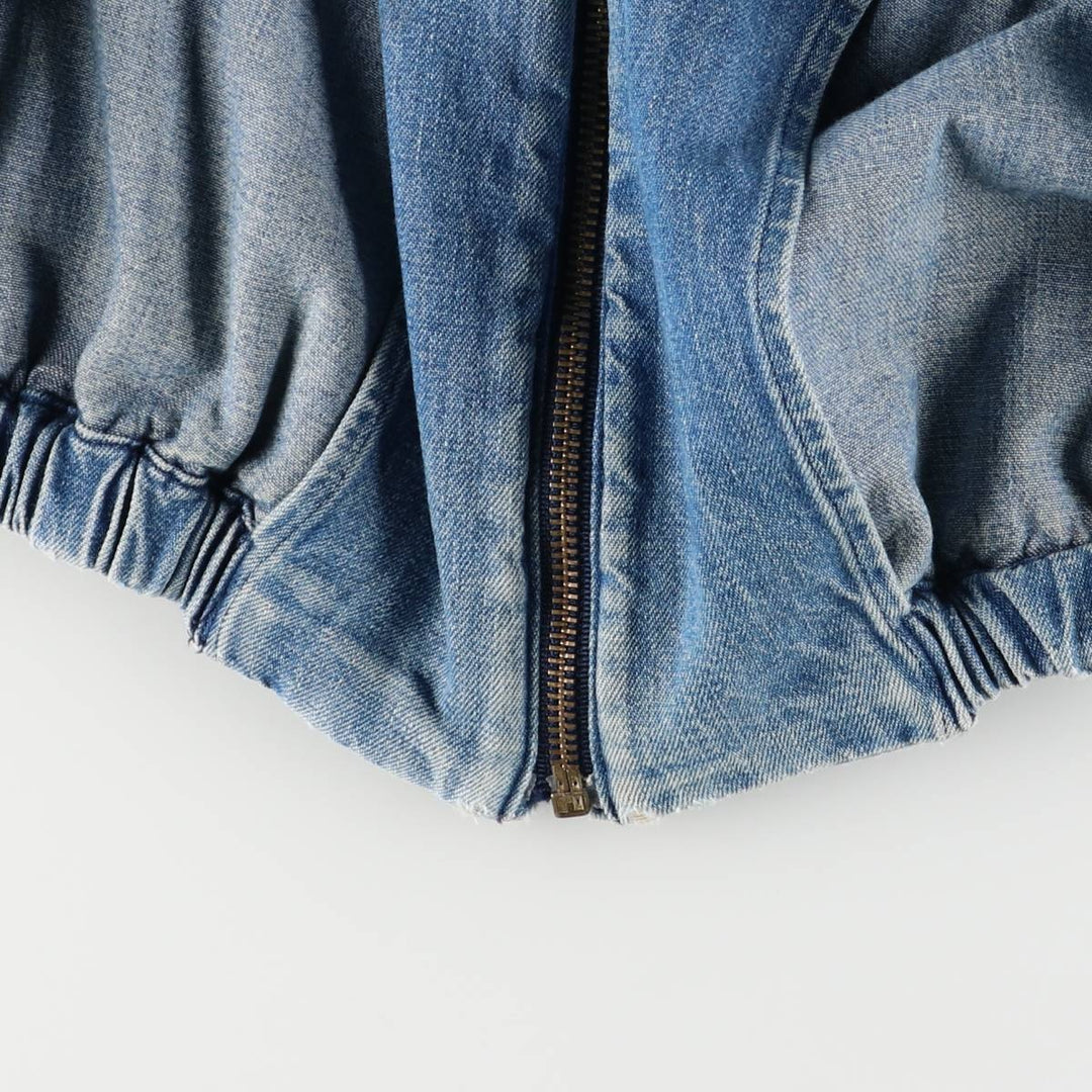 90'S Polo by Ralph Lauren denim swing top sports jacket, Made in USA, Men's XXL cotton blue type Vintage Second Hand