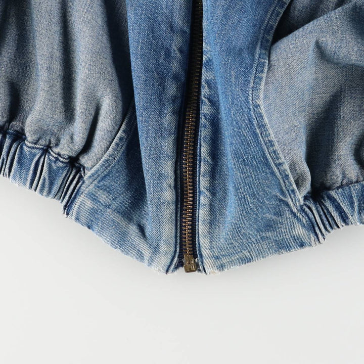 90'S Polo by Ralph Lauren denim swing top sports jacket, Made in USA, Men's XXL cotton blue type Vintage Second Hand