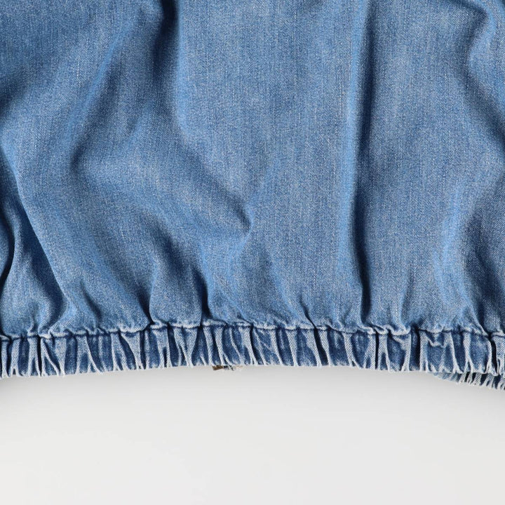 90'S Polo by Ralph Lauren denim swing top sports jacket, Made in USA, Men's XXL cotton blue type Vintage Second Hand