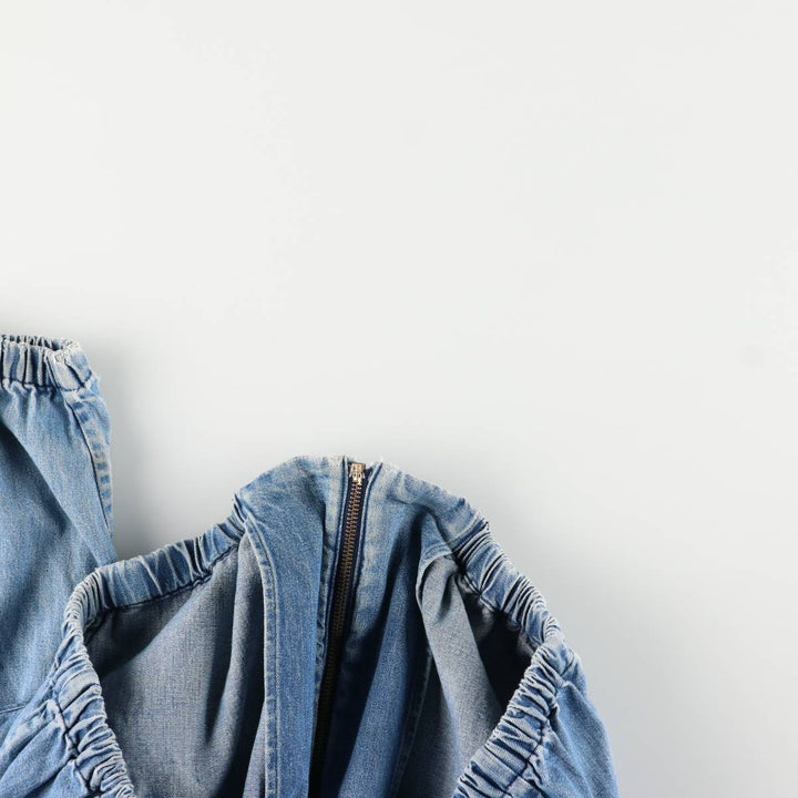 90'S Polo by Ralph Lauren denim swing top sports jacket, Made in USA, Men's XXL cotton blue type Vintage Second Hand