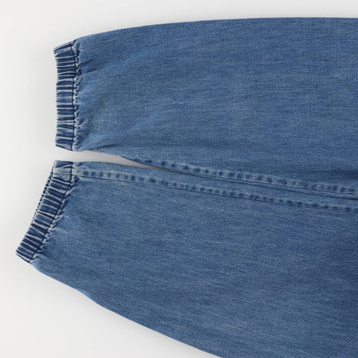 90'S Polo by Ralph Lauren denim swing top sports jacket, Made in USA, Men's XXL cotton blue type Vintage Second Hand