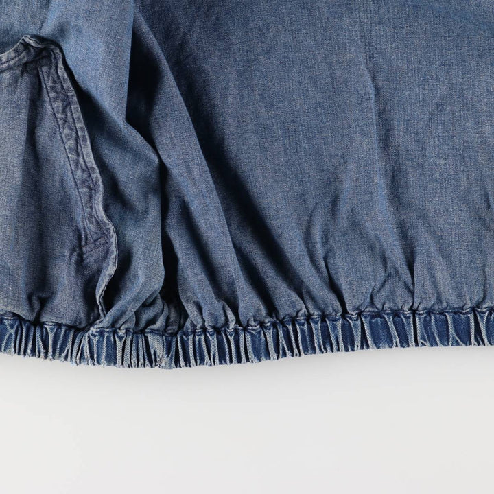 90'S Polo by Ralph Lauren denim swing top sports jacket, Made in USA, Men's XXL cotton blue type Vintage Second Hand