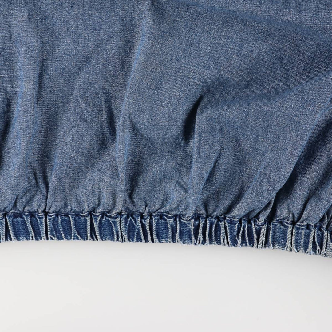 90'S Polo by Ralph Lauren denim swing top sports jacket, Made in USA, Men's XXL cotton blue type Vintage Second Hand