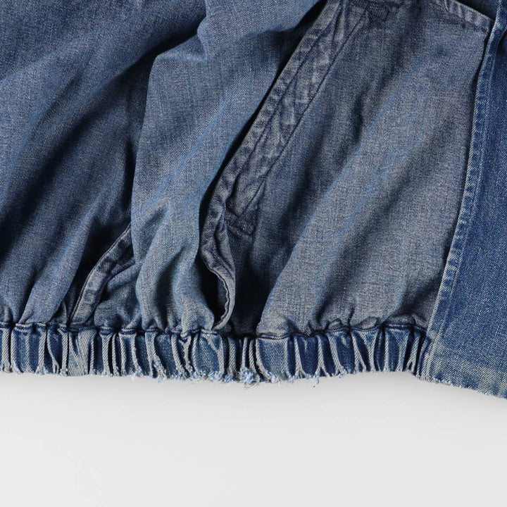 90'S Polo by Ralph Lauren denim swing top sports jacket, Made in USA, Men's XXL cotton blue type Vintage Second Hand