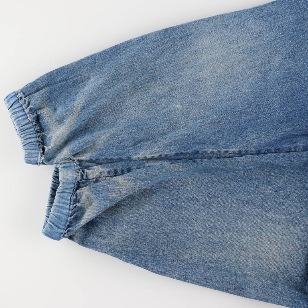 90'S Polo by Ralph Lauren denim swing top sports jacket, Made in USA, Men's XXL cotton blue type Vintage Second Hand