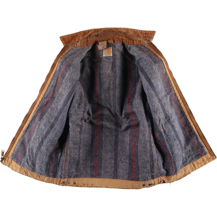 Vintage 1980'S Carhartt 100th Anniversary Detroit Jacket/Duck Coverall, Men's Size Medium unclear ocher yellow type Vintage Second Hand