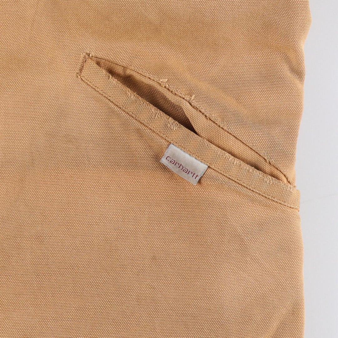 Vintage 1980'S Carhartt 100th Anniversary Detroit Jacket/Duck Coverall, Men's Size Medium unclear ocher yellow type Vintage Second Hand