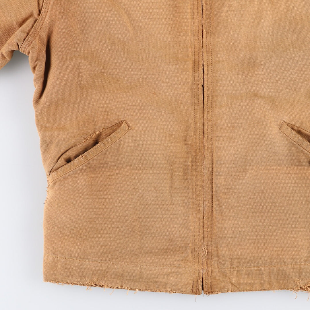 Vintage 1980'S Carhartt 100th Anniversary Detroit Jacket/Duck Coverall, Men's Size Medium unclear ocher yellow type Vintage Second Hand