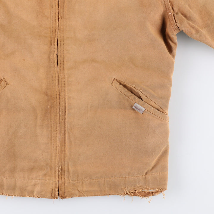 Vintage 1980'S Carhartt 100th Anniversary Detroit Jacket/Duck Coverall, Men's Size Medium unclear ocher yellow type Vintage Second Hand