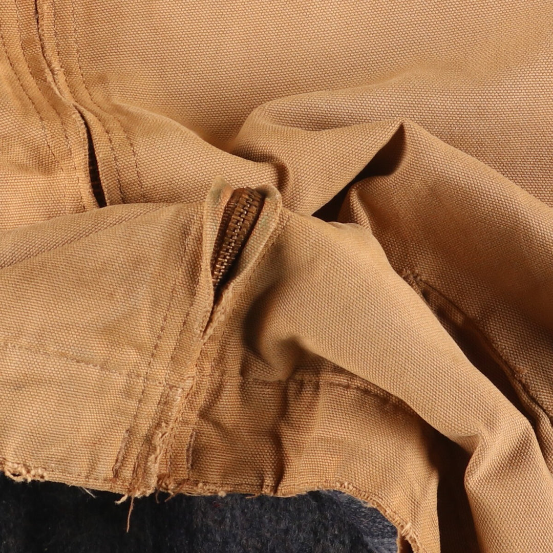 Vintage 1980'S Carhartt 100th Anniversary Detroit Jacket/Duck Coverall, Men's Size Medium unclear ocher yellow type Vintage Second Hand