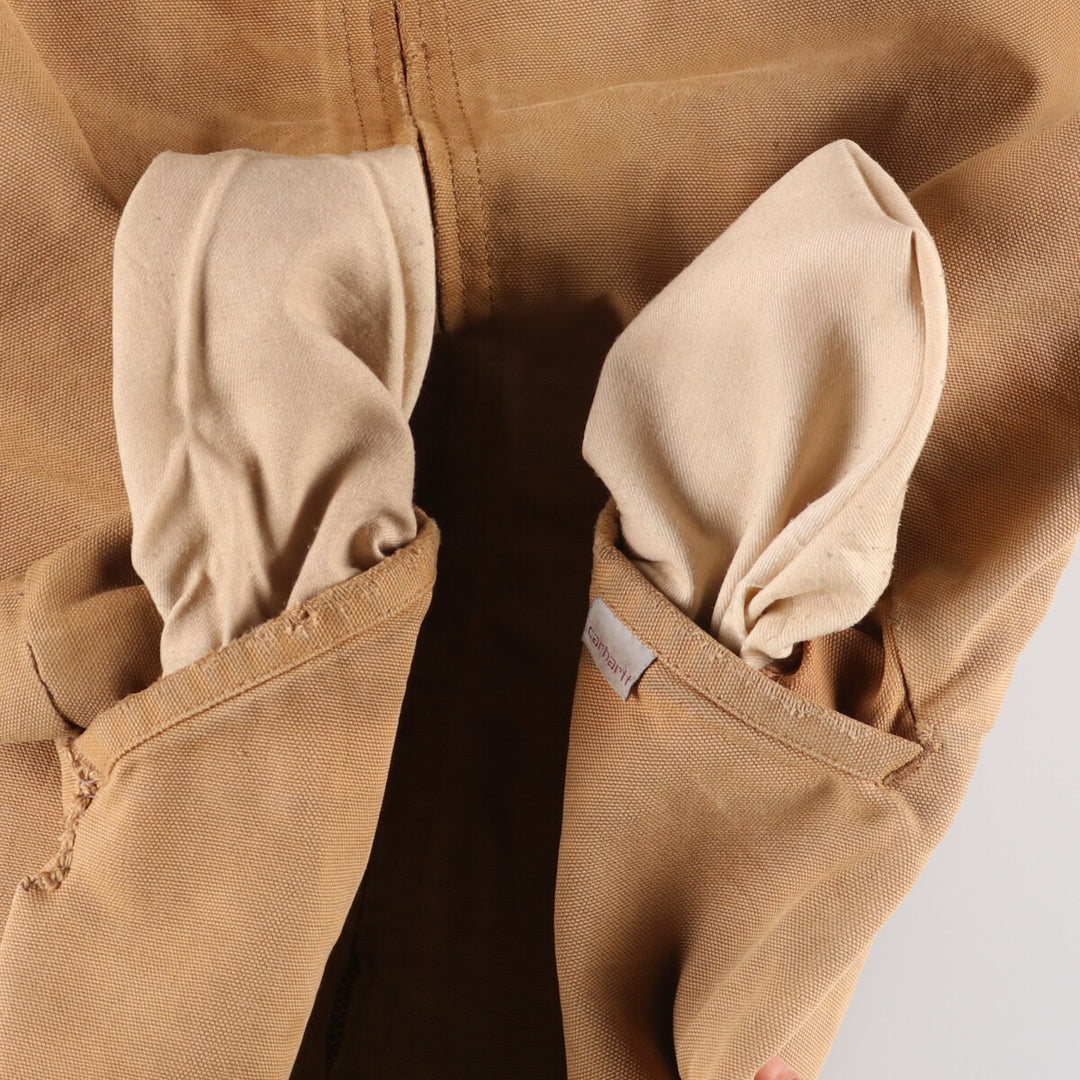 Vintage 1980'S Carhartt 100th Anniversary Detroit Jacket/Duck Coverall, Men's Size Medium unclear ocher yellow type Vintage Second Hand