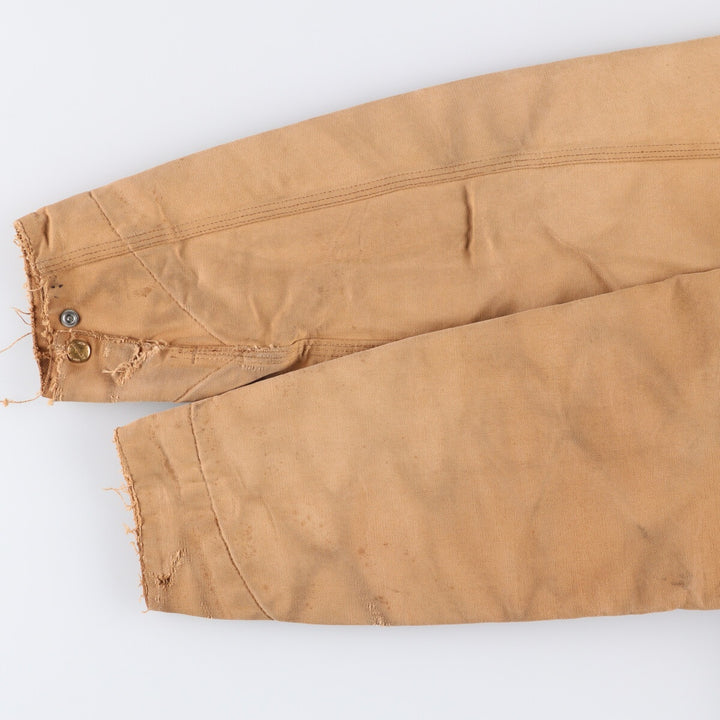 Vintage 1980'S Carhartt 100th Anniversary Detroit Jacket/Duck Coverall, Men's Size Medium unclear ocher yellow type Vintage Second Hand