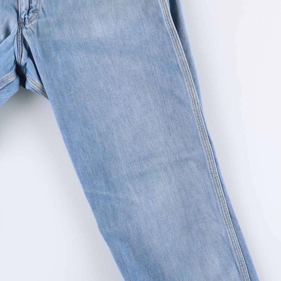 Vintage 1980'S Lee tapered denim pants, men's size W29. unclear blue type Vintage Second Hand