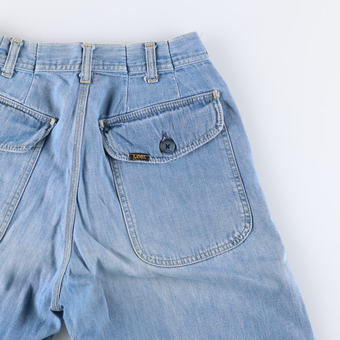 Vintage 1980'S Lee tapered denim pants, men's size W29. unclear blue type Vintage Second Hand