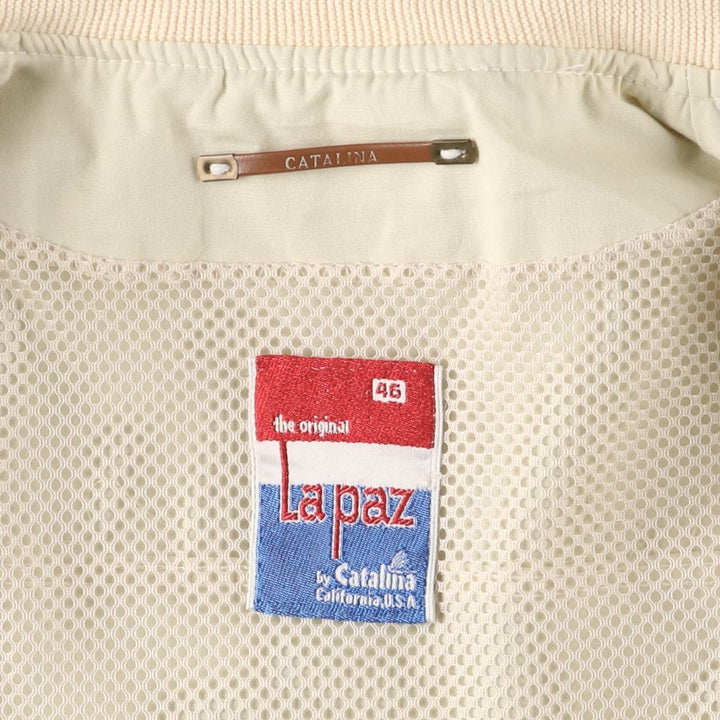 Vintage 70s-80'S Catalina La Paz Derby Jacket with Cup Shoulder Strap, Men's XL unclear Beige type Vintage Second Hand