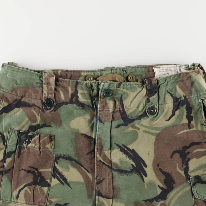 1960'S British Army M1960 Camouflage Pattern DPM Camo Military Cargo Pants, Combat Pants, 8595 unclear Khaki type Vintage Second Hand