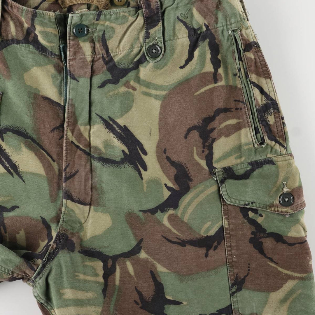 1960'S British Army M1960 Camouflage Pattern DPM Camo Military Cargo Pants, Combat Pants, 8595 unclear Khaki type Vintage Second Hand