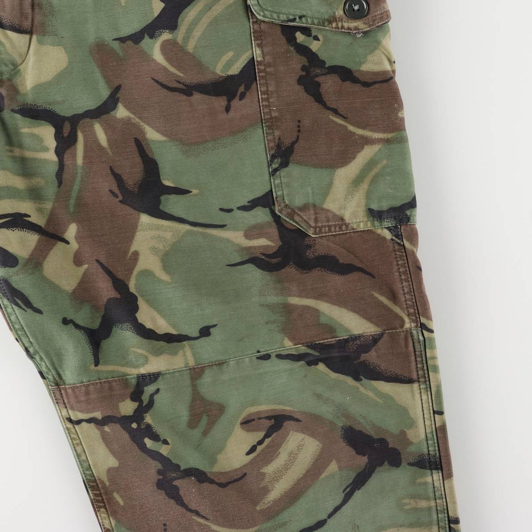 1960'S British Army M1960 Camouflage Pattern DPM Camo Military Cargo Pants, Combat Pants, 8595 unclear Khaki type Vintage Second Hand