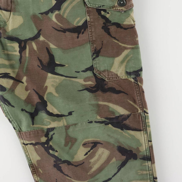 1960'S British Army M1960 Camouflage Pattern DPM Camo Military Cargo Pants, Combat Pants, 8595 unclear Khaki type Vintage Second Hand
