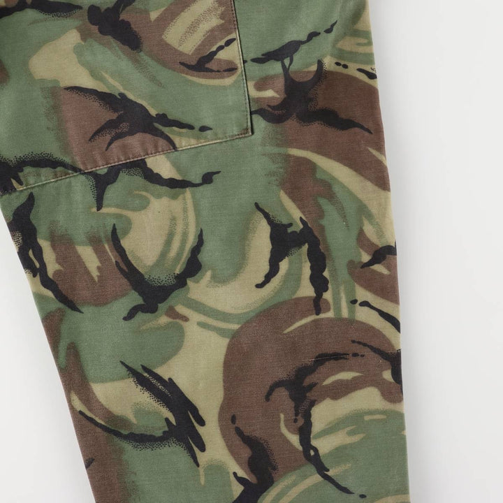 1960'S British Army M1960 Camouflage Pattern DPM Camo Military Cargo Pants, Combat Pants, 8595 unclear Khaki type Vintage Second Hand