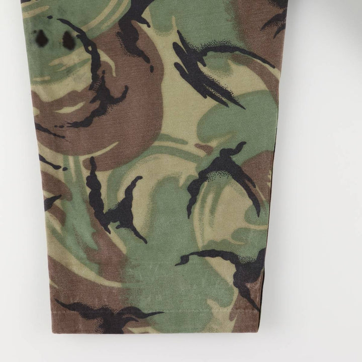 1960'S British Army M1960 Camouflage Pattern DPM Camo Military Cargo Pants, Combat Pants, 8595 unclear Khaki type Vintage Second Hand