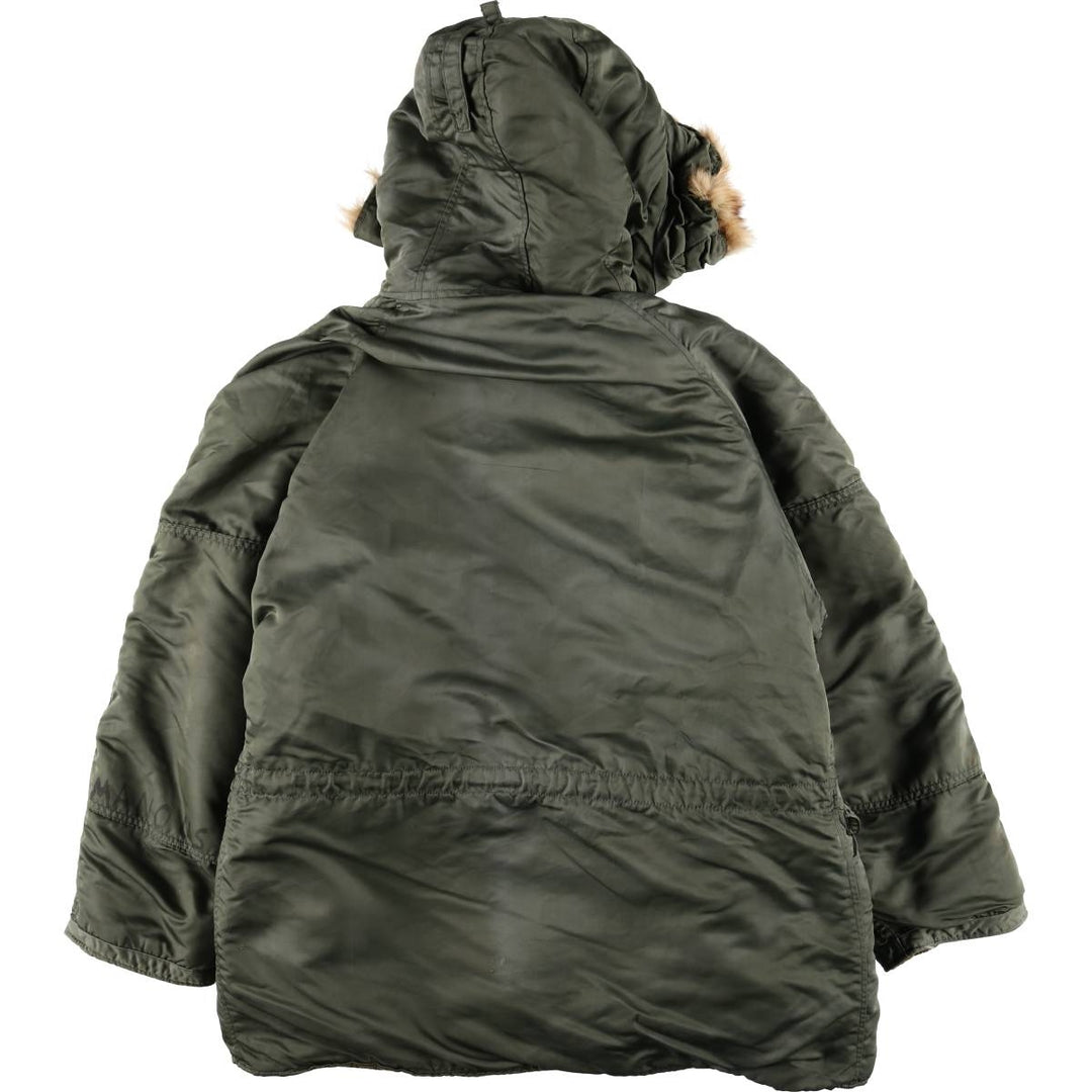 Vintage N-3B military flight jacket, men's size XL unclear Khaki type sage green Vintage Second Hand