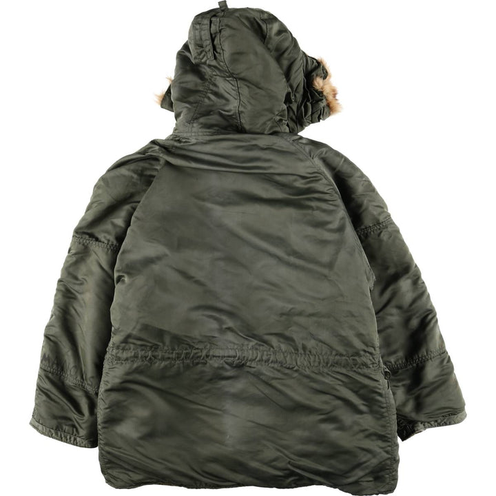 Vintage N-3B military flight jacket, men's size XL unclear Khaki type sage green Vintage Second Hand