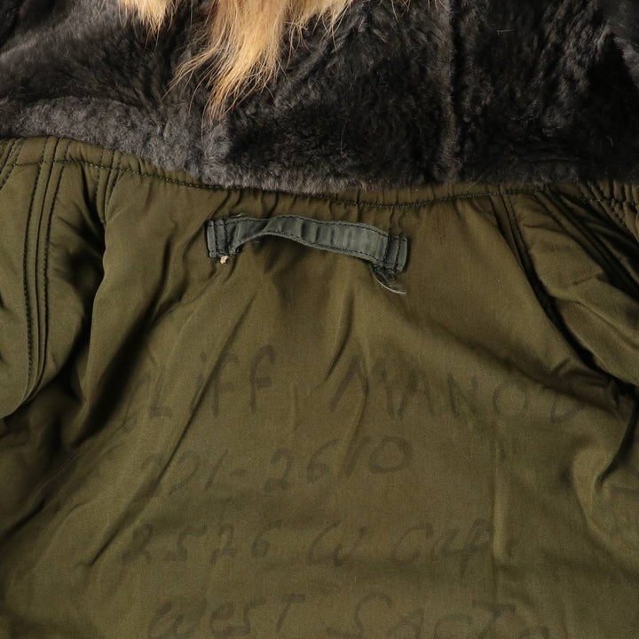 Vintage N-3B military flight jacket, men's size XL unclear Khaki type sage green Vintage Second Hand