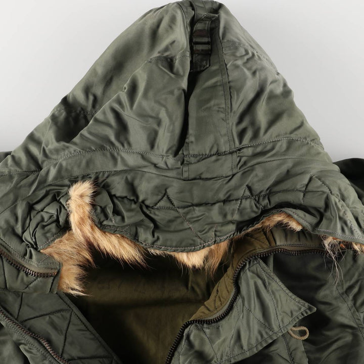 Vintage N-3B military flight jacket, men's size XL unclear Khaki type sage green Vintage Second Hand