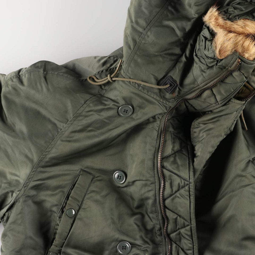Vintage N-3B military flight jacket, men's size XL unclear Khaki type sage green Vintage Second Hand