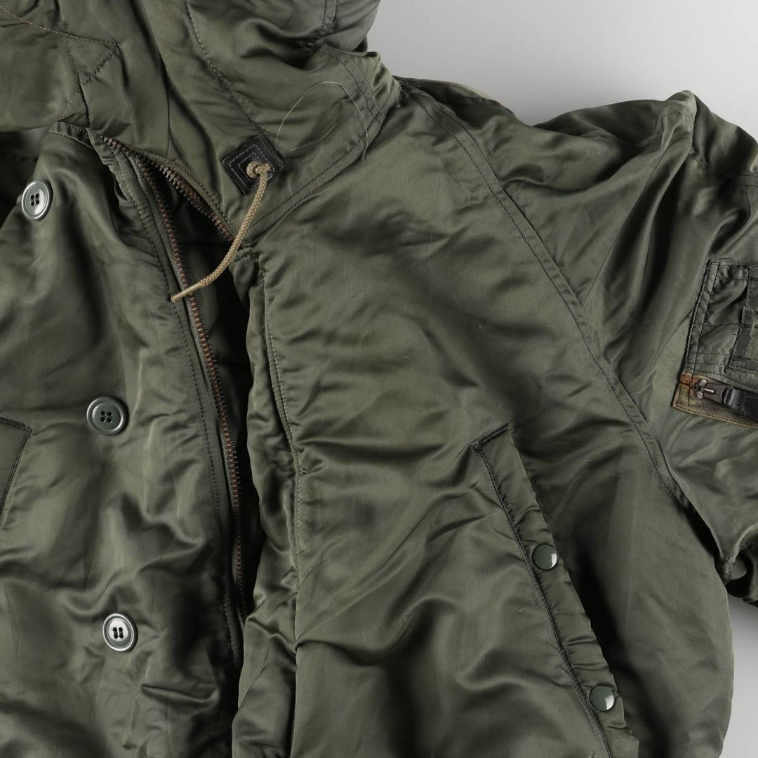 Vintage N-3B military flight jacket, men's size XL unclear Khaki type sage green Vintage Second Hand