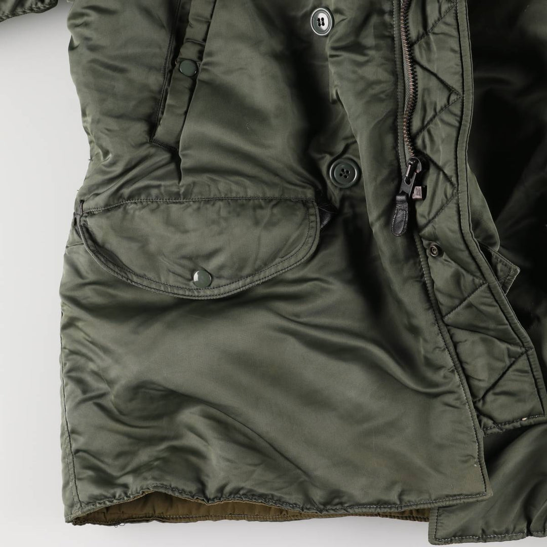 Vintage N-3B military flight jacket, men's size XL unclear Khaki type sage green Vintage Second Hand