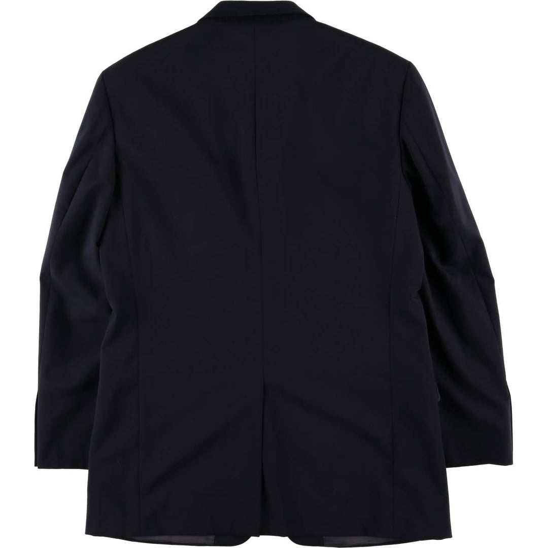 Balmain tailored jacket, men's size M polyester navy blue type Vintage Second Hand