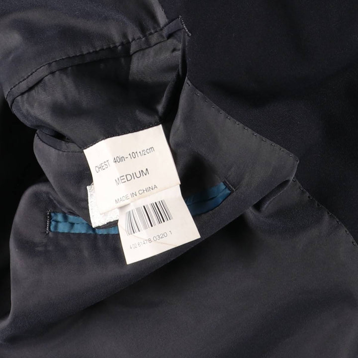 Balmain tailored jacket, men's size M polyester navy blue type Vintage Second Hand