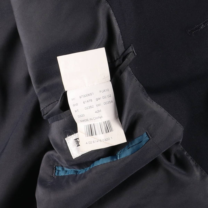 Balmain tailored jacket, men's size M polyester navy blue type Vintage Second Hand