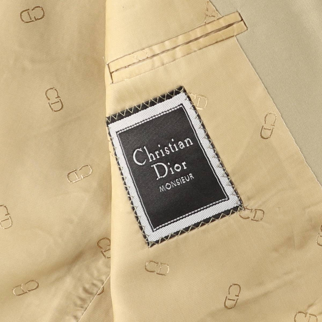 Christian Dior MONSIEUR tailored jacket, men's size L unclear Khaki type beige Vintage Second Hand