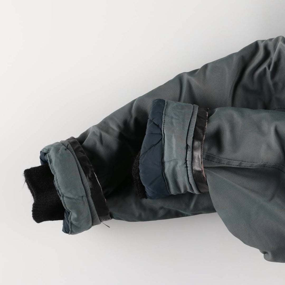 Canadian Military Padded Military Jacket, Large, Tall, Men's Size L cotton green type Vintage Second Hand
