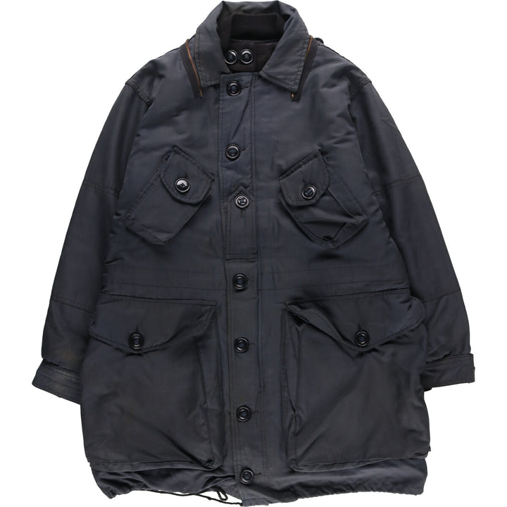 Vintage 1990'S Canadian Army ECW padded military combat jacket, made in Canada, men's size M cotton navy blue type Vintage Second Hand