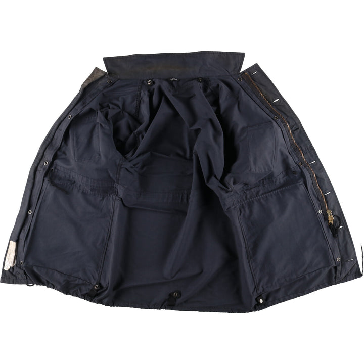 Vintage 1990'S Canadian Army ECW padded military combat jacket, made in Canada, men's size M cotton navy blue type Vintage Second Hand