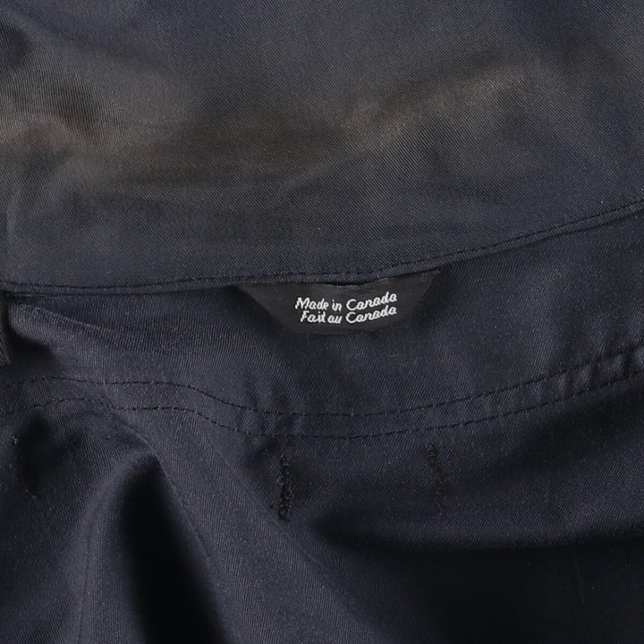 Vintage 1990'S Canadian Army ECW padded military combat jacket, made in Canada, men's size M cotton navy blue type Vintage Second Hand